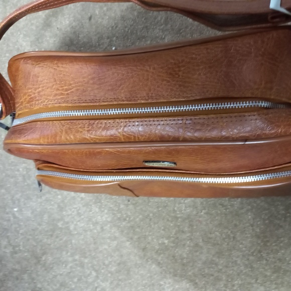 Jet stream tan vintage travel Bag - Picture 2 of 4